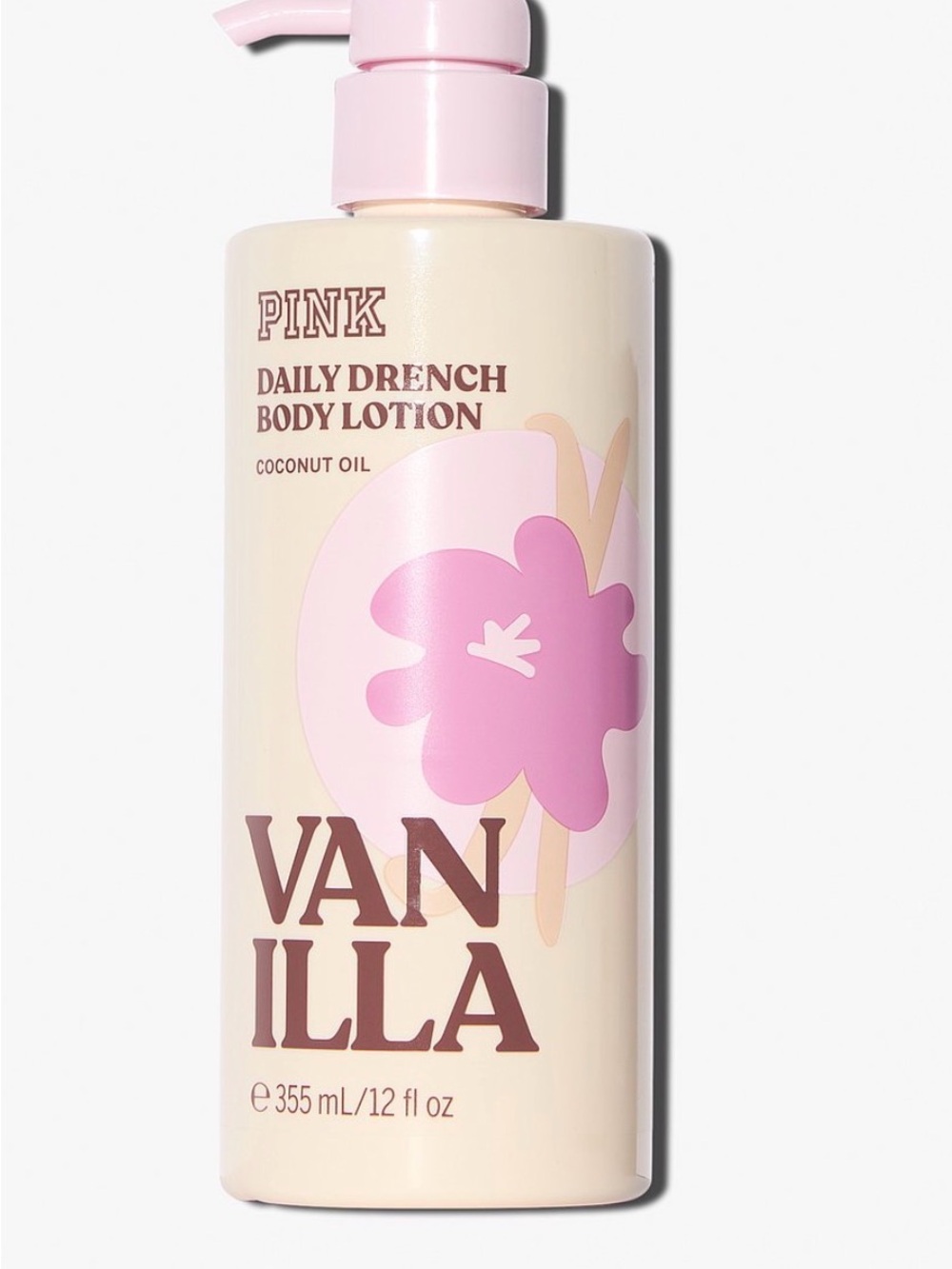PINK Victoria's Secret Vanilla Daily Drench Body Lotion - Pink & Cream